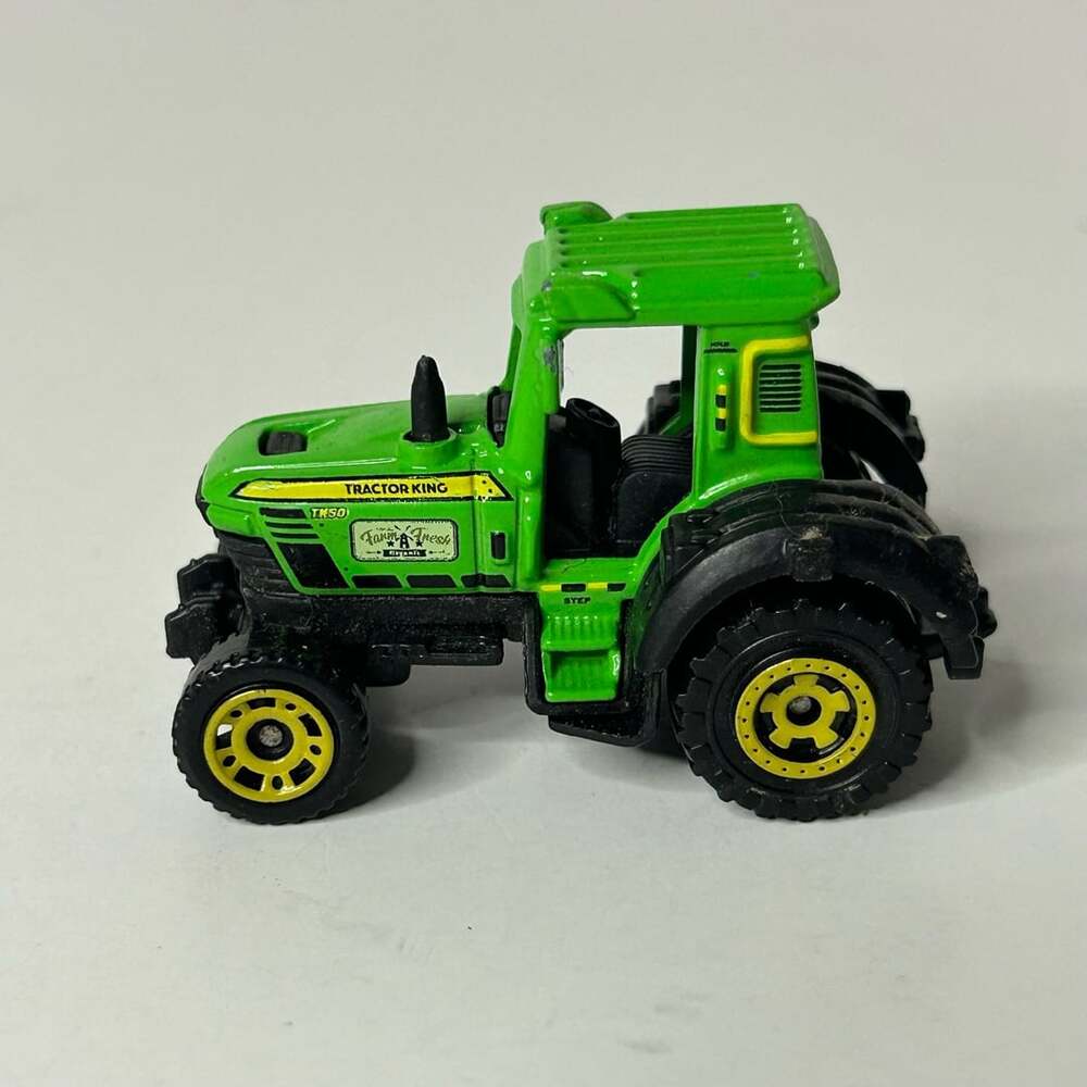 Matchbox Tractor King Farm Fresh Green Diecast Toy Vehicle - Picture 5 of 7